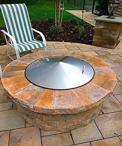 Stainless Steel Firepit
 Round Stainless Steel Metal Fire Pit Cover 38 3 4