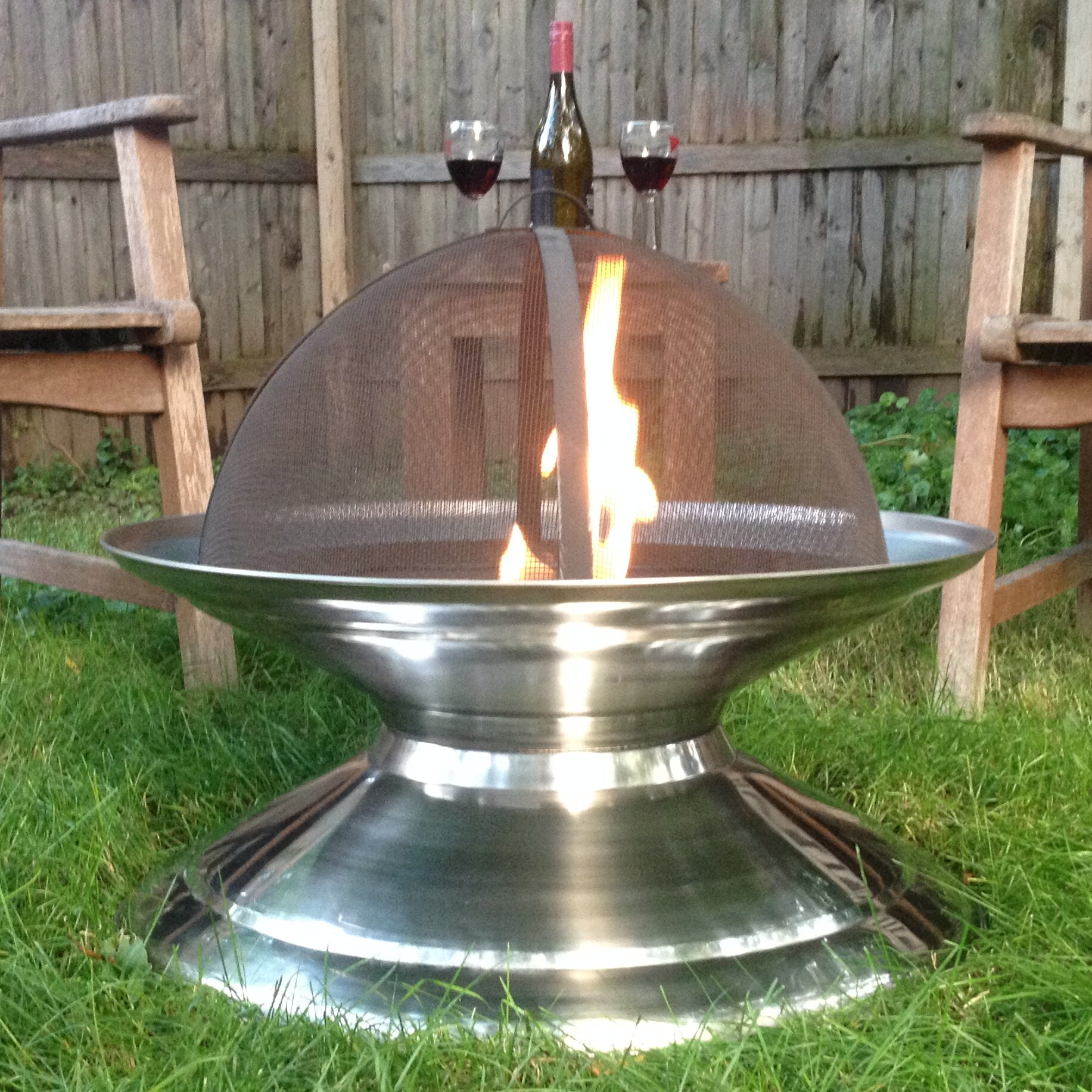 Stainless Steel Firepit
 Pomegranate Solutions Stainless Steel Fire Pit