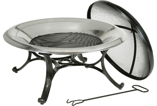 Stainless Steel Firepit
 Kay Home Products Round Stainless Steel Fire Bowl View