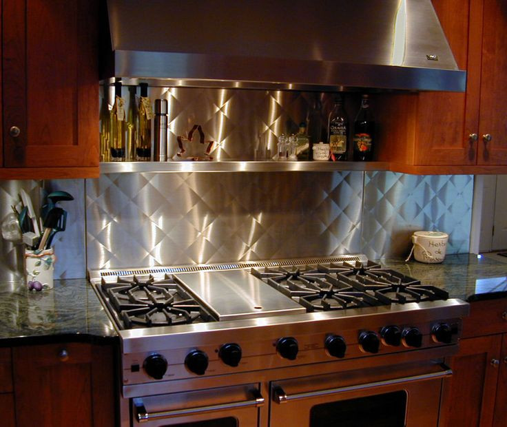 Stainless Steel Kitchen Backsplash Ideas
 4439 best Home Decor & Designing images on Pinterest