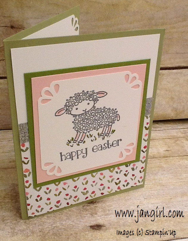 Stampin Up Easter Cards Ideas
 Jan Girl Stampin Up Easter Lamb card