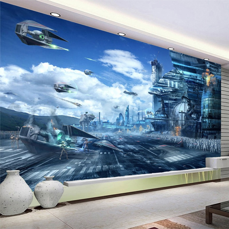 Star Wars Bedroom Wallpaper
 HD Fantasy Creative Mural Star Wars Science Fiction