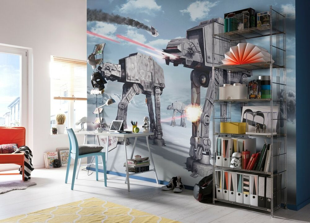 Star Wars Bedroom Wallpaper
 Giant wallpaper 368x254cm Star Wars for kids boys