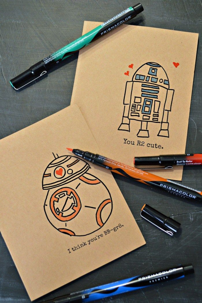 Star Wars Gift Ideas For Boyfriend
 Mad in Crafts Hand drawn Star Wars Valentines
