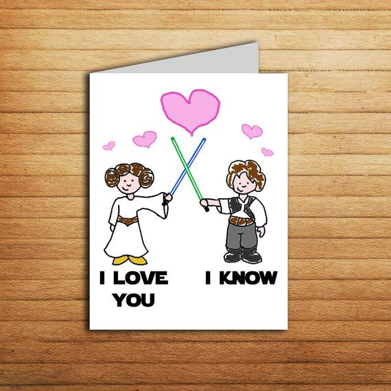 Star Wars Gift Ideas For Boyfriend
 Star Wars Love card Anniversary t for boyfriend t