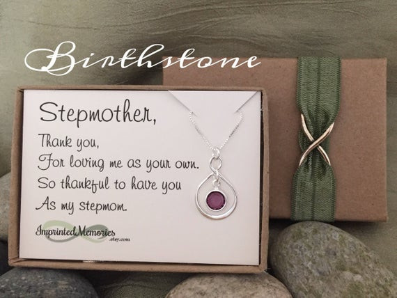 Stepmother Gift Ideas
 StepMOTHER necklace Gift for Stepmom Sterling Silver