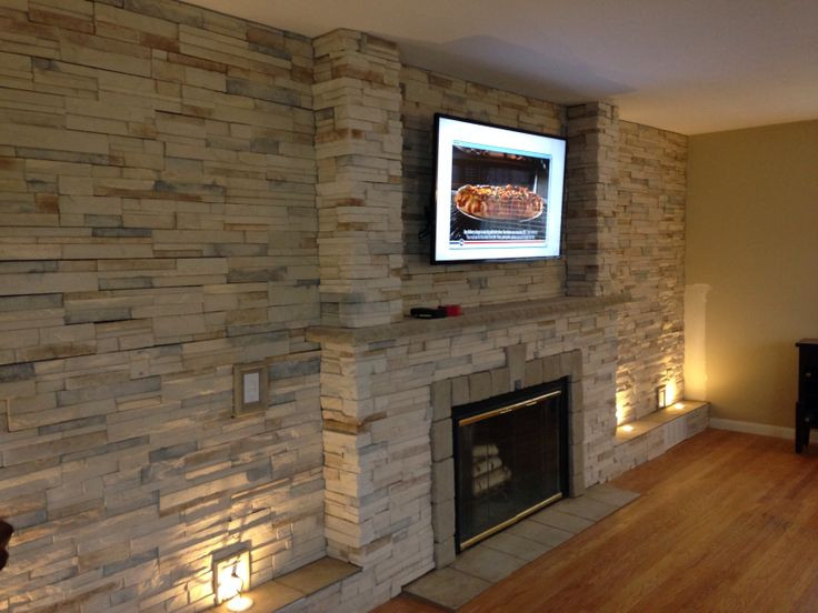 Stone Accent Wall Living Room
 17 best Midnight Stack Stone images on Pinterest