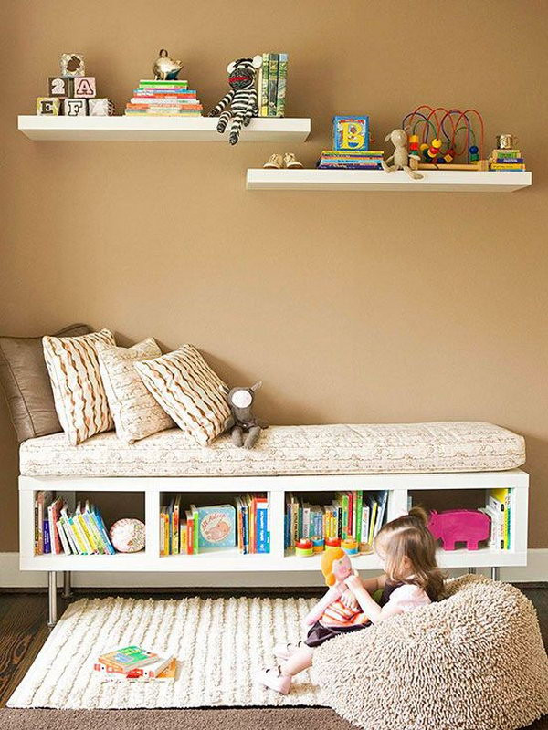 Storage Bench For Kids Room
 30 Creative and Cozy Reading Nooks for Kids