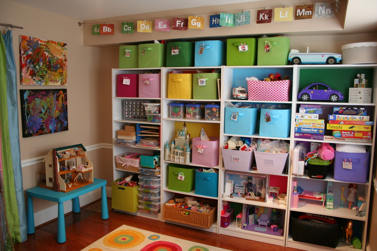 Storage Ideas For Kids Rooms
 Pink and Green Mama Kid Friendly Spaces and Toy Storage