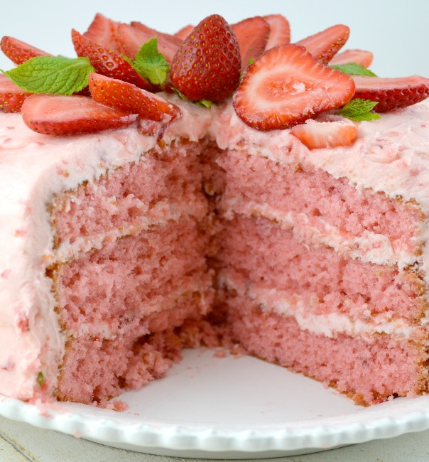 Strawberry Birthday Cake Recipes
 Strawberry Triple Layer Cake Gonna Want Seconds