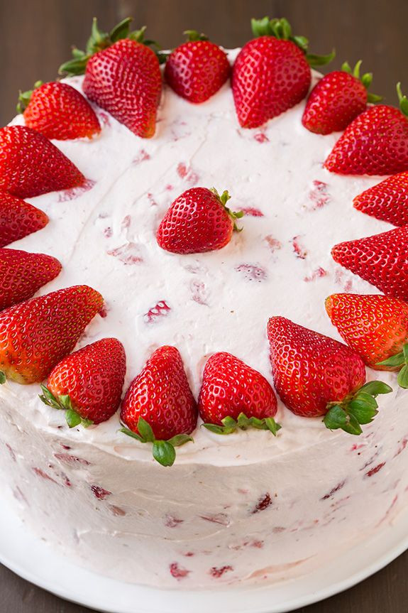Strawberry Birthday Cake Recipes
 Fresh Strawberry Cake Cooking Classy