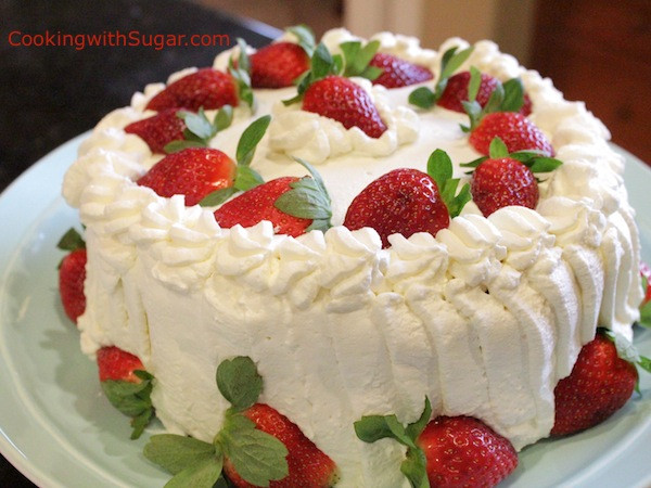 Strawberry Birthday Cake Recipes
 strawberry whipped cream birthday cake strawberries