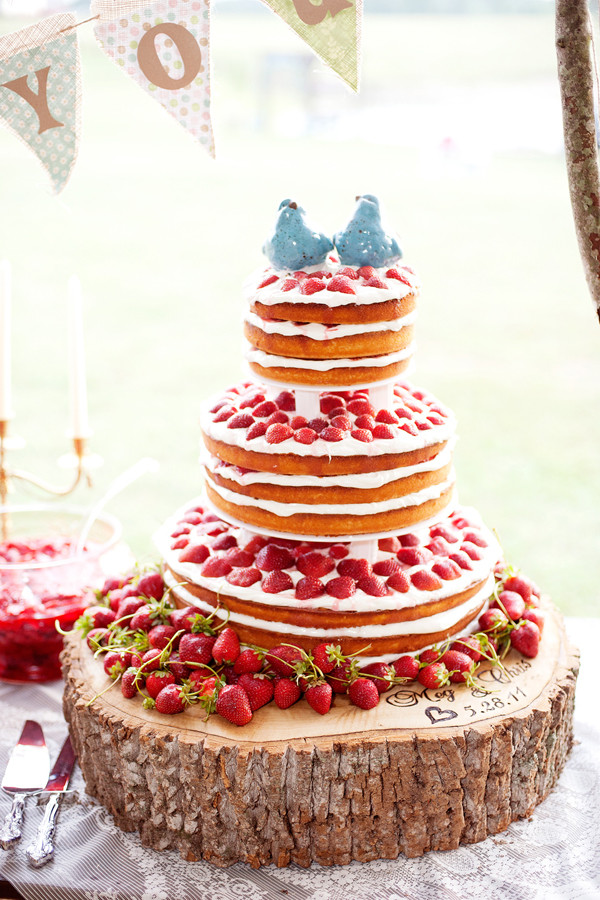 Strawberry Shortcake Wedding Cake
 it
