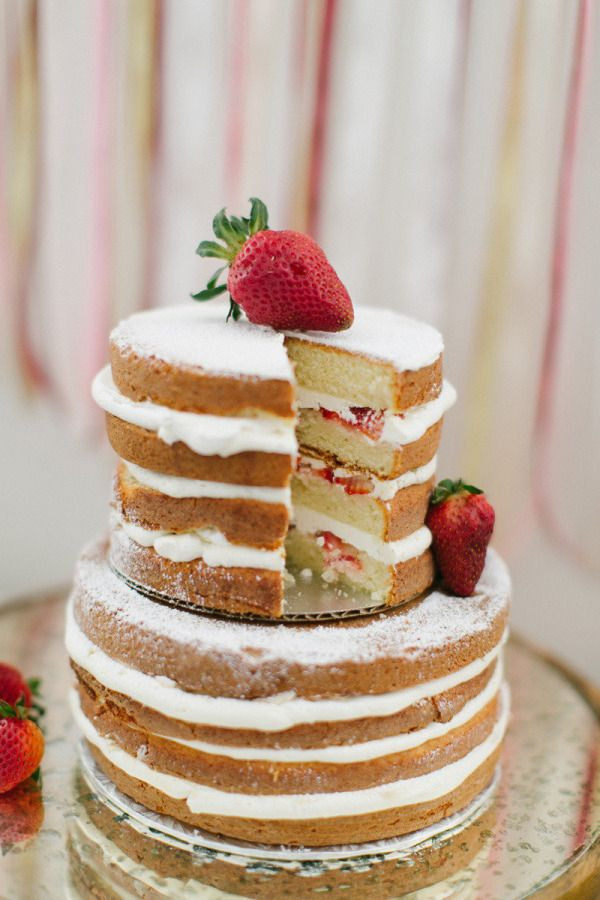 Strawberry Shortcake Wedding Cake
 293 best images about Cakes Tartas on Pinterest