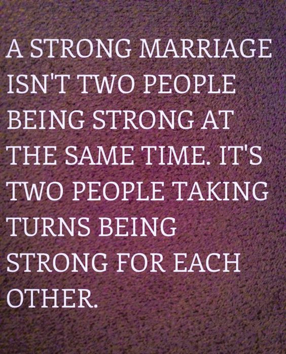 Strong Marriage Quote
 A strong marriage I love marriage quotes
