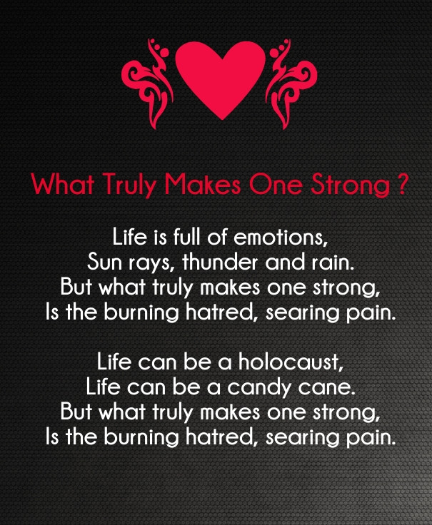 Strongest Quotes About Love
 Strong Love Poems for Her and Him to Stay Strong in Your Life