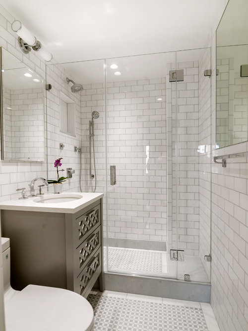 Subway Tile Bathroom Design
 White Subway Tile Bathroom Ideas