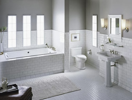 Subway Tile Bathroom Design
 White Subway Tile Bathroom Ideas and