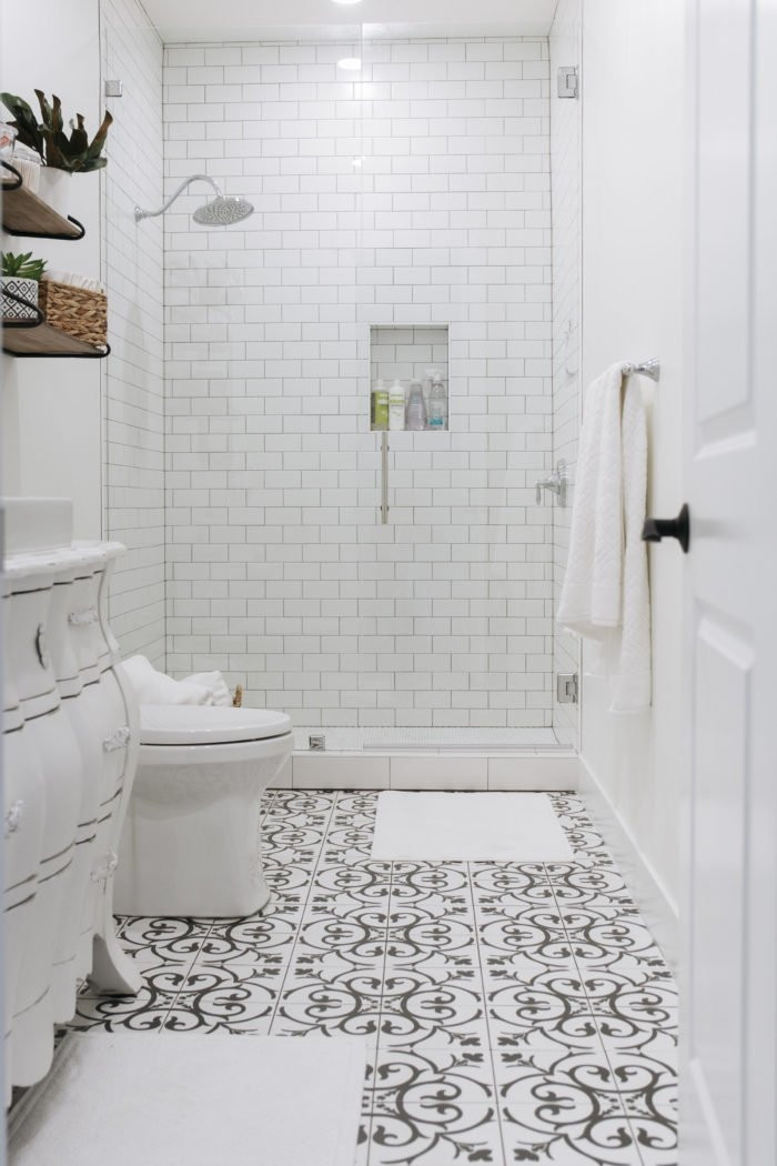 Subway Tile Bathroom Designs
 Basement Bathroom Reveal and the Best Tile of 2018 Oh