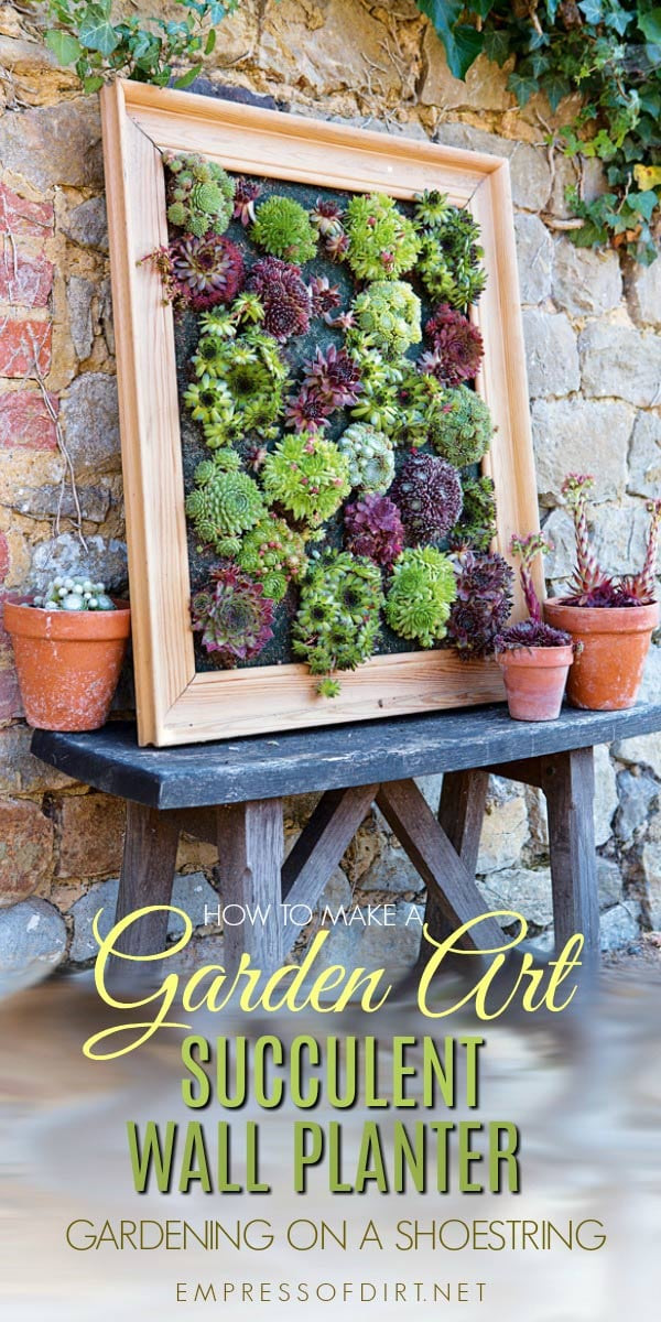 Succulent Living Wall Planter
 DIY Succulent Wall Planter