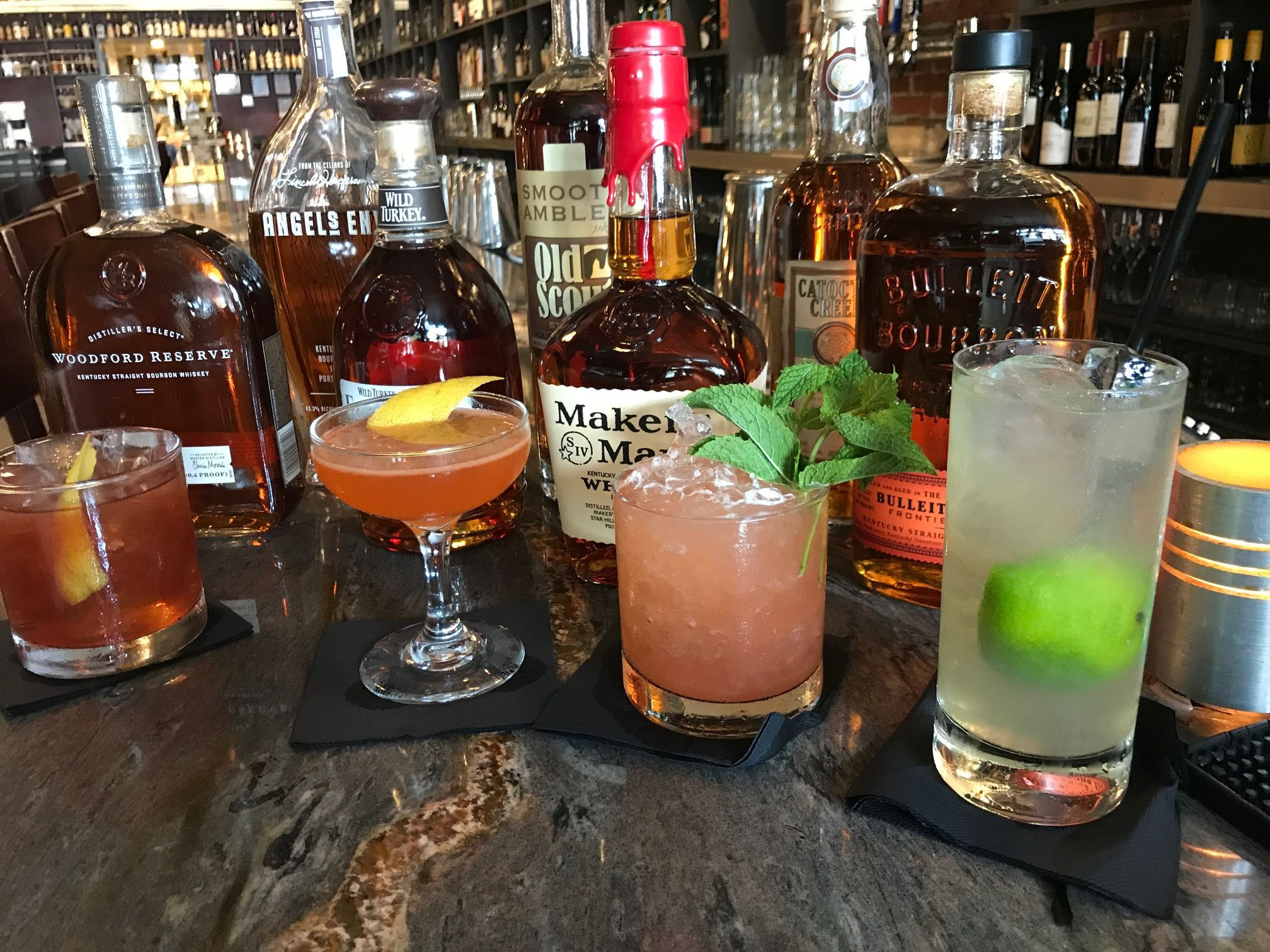 Summer Bourbon Drinks
 4 refreshing bourbon cocktails for summer soirées