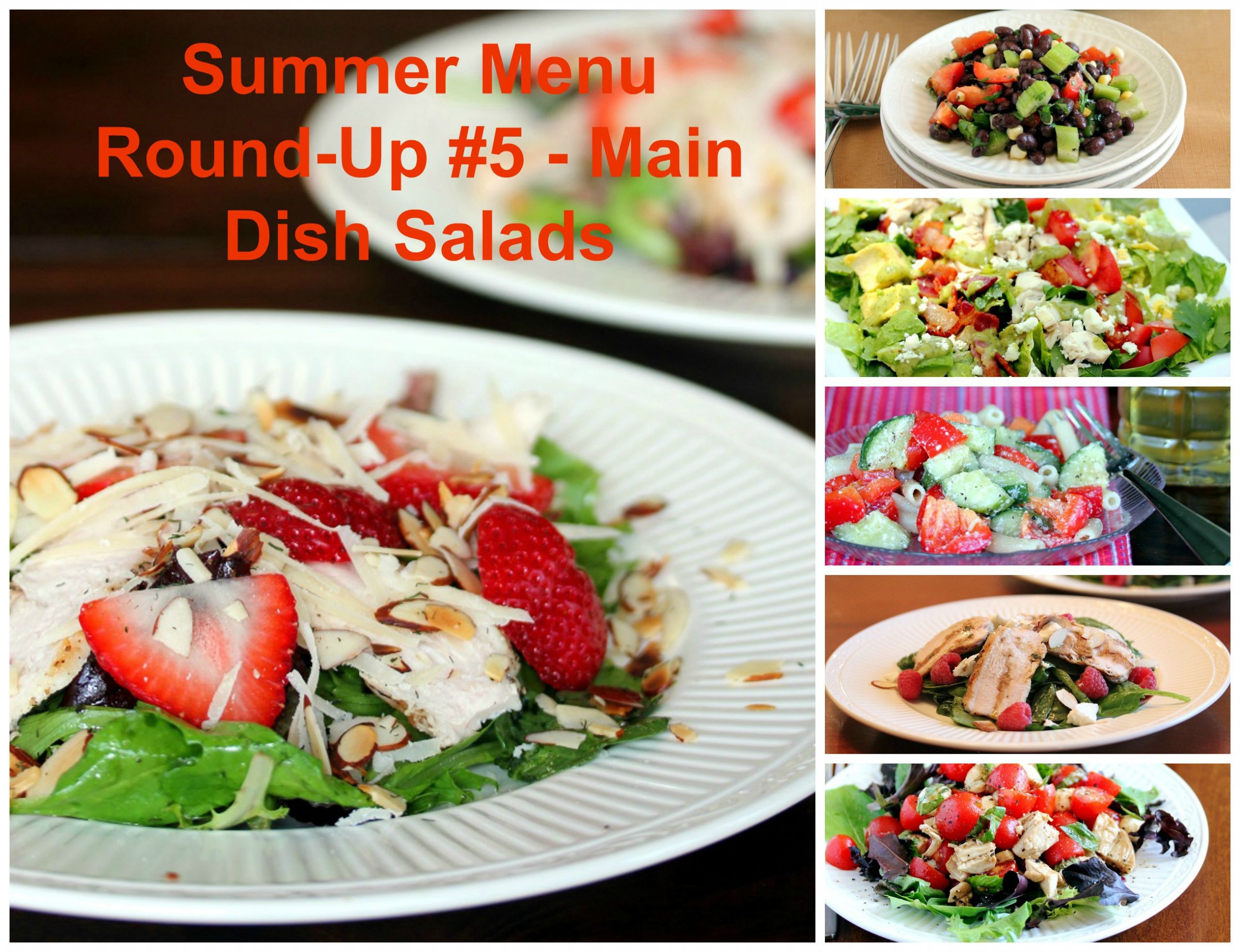 Summer Main Dish Salads
 Summer Menu Round Up 5 Main Dish Salads Lisa s