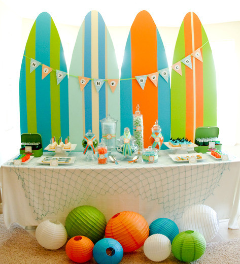 Summer Party Ideas For Kids
 Surf s Up Surfing Kids Summer Party Ideas Itsy Belle