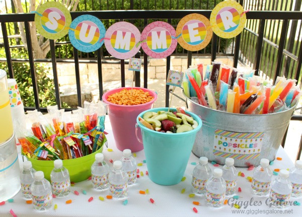 Summer Party Ideas For Kids
 Party Feature Colorful Summer Popsicle Party