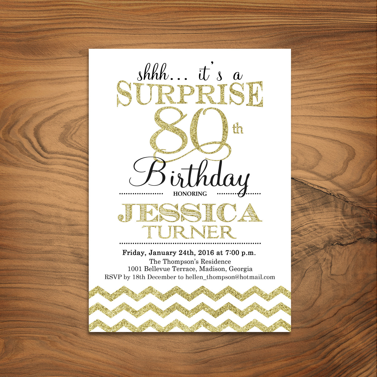 25 Best Ideas Surprise 80th Birthday Party Invitations Home, Family
