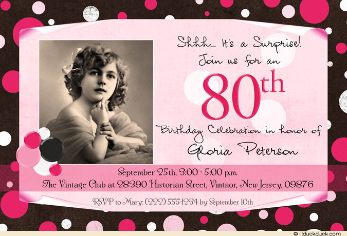 Surprise 80th Birthday Party Invitations
 Surprise 80th Birthday Party Invitations FREE Invitation