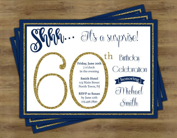 Surprise 80th Birthday Party Invitations
 Surprise 60th Birthday Invitation Surprise Birthday