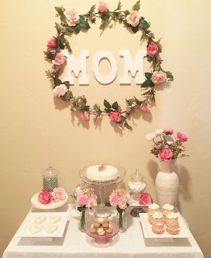 Surprise Birthday Party Ideas For Mom
 Lovely floral birthday party See more party ideas at