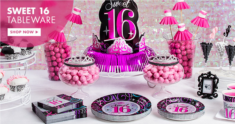 Sweet 16 Birthday Decorations
 16th Birthday Party Supplies Sweet 16 Party Ideas