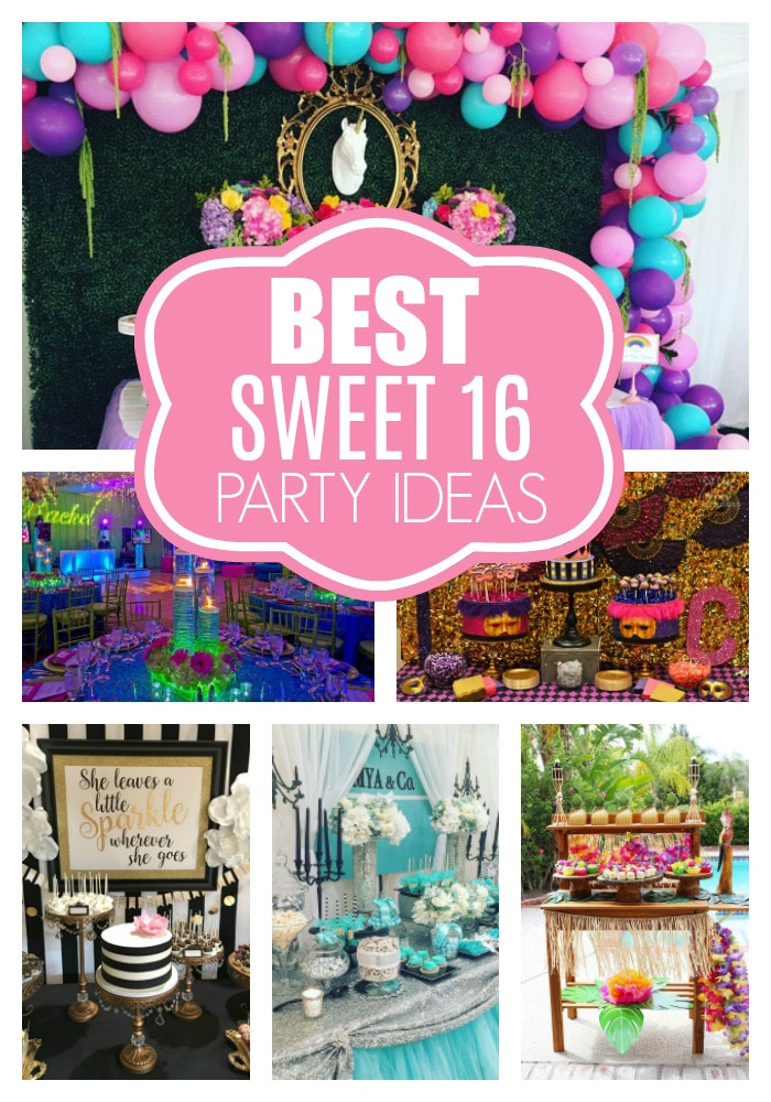 Sweet 16 Birthday Decorations
 Best Sweet 16 Party Ideas and Themes Pretty My Party