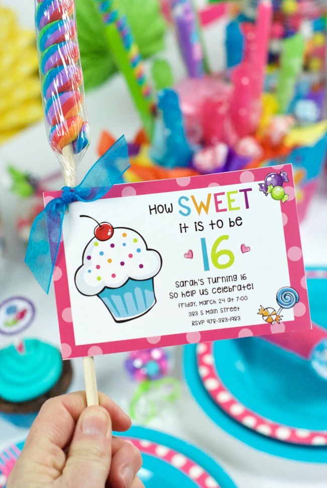 Sweet 16 Birthday Decorations
 Sweet 16 Birthday Party Ideas Throw a Candy Themed Party