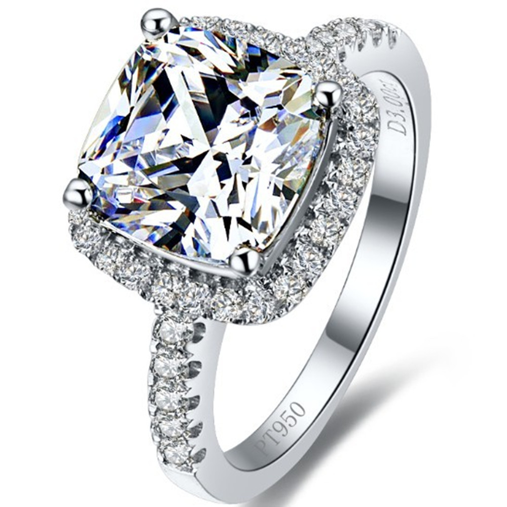 Synthetic Diamond Rings
 3 Carat Trendy Design Hot Sale VVS1 synthetic Diamonds