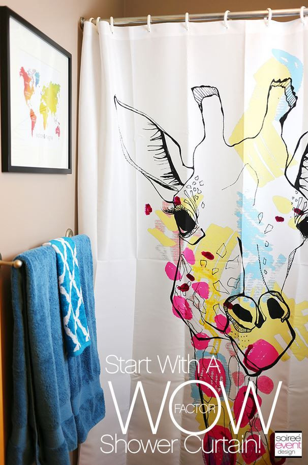 Target Kids Bathroom
 Giraffe Shower Curtain Ivory Deny Designs