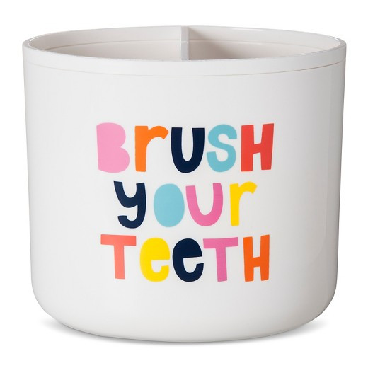 Target Kids Bathroom
 Brush Your Teeth Toothbrush Holder White Pillowfort Tar