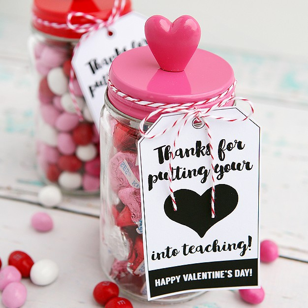 Teacher Valentine Gift Ideas
 Thanks For Putting Your Heart Into Teaching Eighteen25
