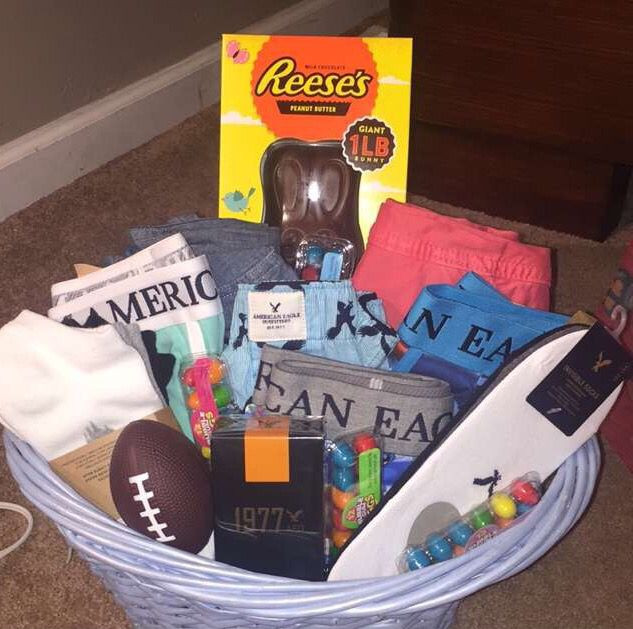Teen Boyfriend Gift Ideas
 All American eagle teen boy Easter basket
