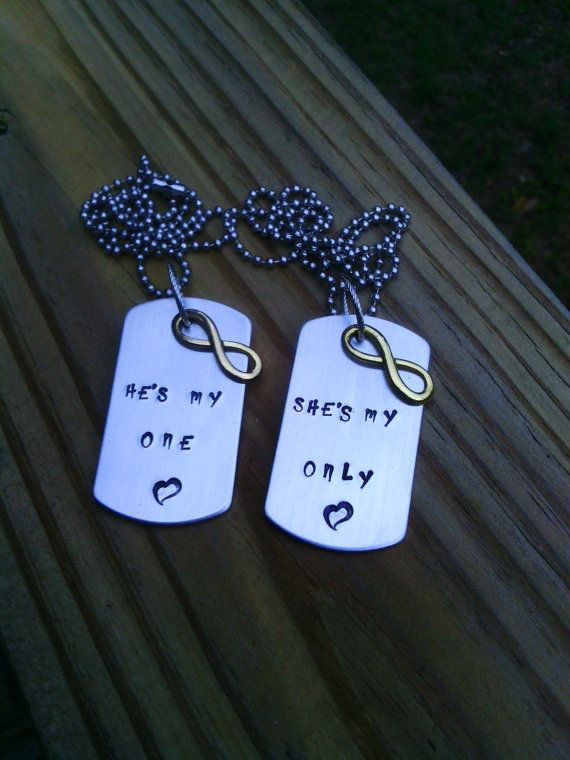 Teen Boyfriend Gift Ideas
 Hand Stamped Necklace with charm Father s Day by