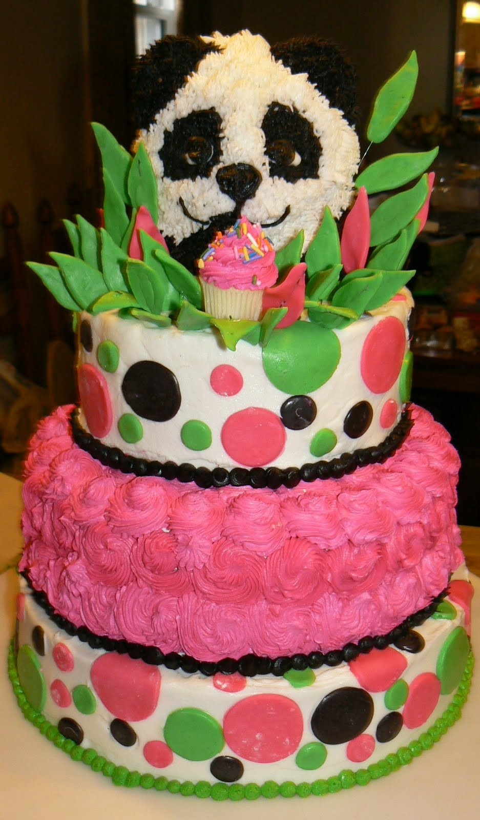 Teen Girl Birthday Cakes
 Kelly Roberts Designs Panda Birthday Cake