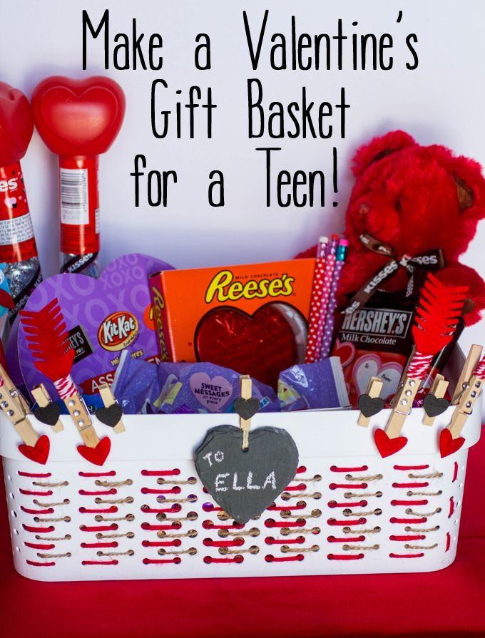 Teenage Valentine Gift Ideas
 Make a Valentines Gift Basket for a Teen HSYMessage Love