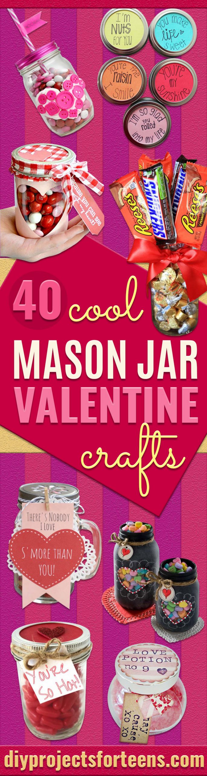 Teenage Valentine Gift Ideas
 34 Mason Jar Valentine Crafts