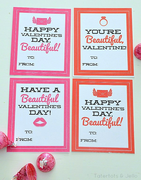 Teenage Valentines Day Ideas
 "Beautiful" Valentine s Day Printables Tween or Teen