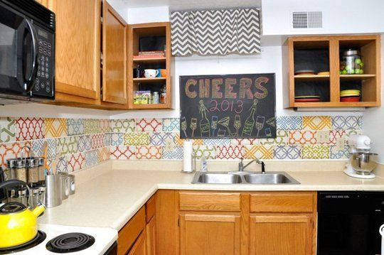 Temporary Kitchen Backsplash
 15 Ideas for Removable DIY Kitchen Backsplashes