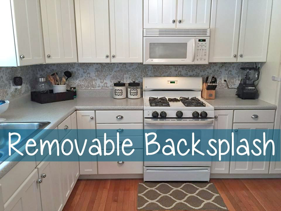 Temporary Kitchen Backsplash
 Removable Back Splash