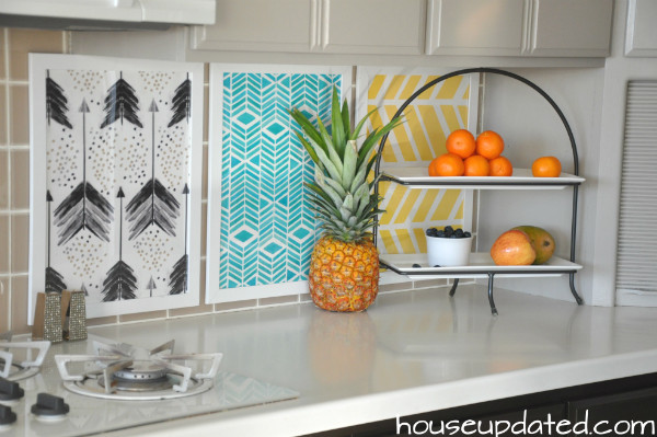 Temporary Kitchen Backsplash
 DIY Temporary Backsplash House Updated