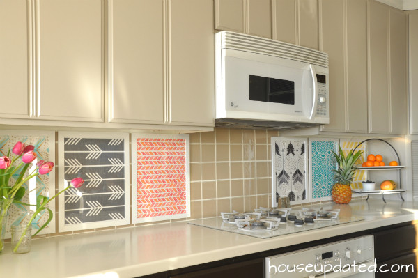 Temporary Kitchen Backsplash
 DIY Temporary Backsplash House Updated