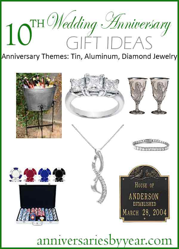 Tenth Wedding Anniversary Gift Ideas
 Tenth Anniversary 10th Wedding Anniversary Gift Ideas